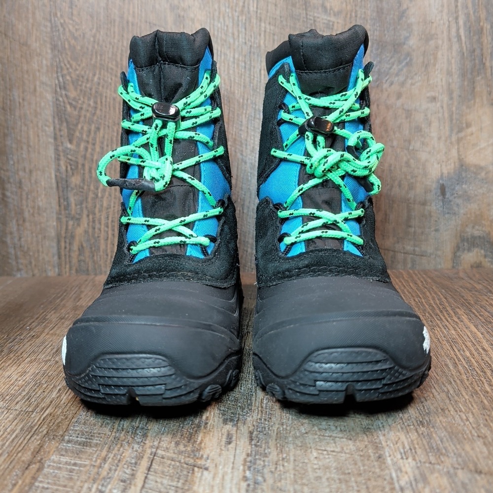 THE NORTH FACE YOUTH ALPENGLOW V WATERPROOF BOOTS BLUE / BLACK Size US 13 C Kids - Picture 3 of 13